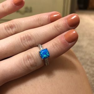 NWT Fragrant Jewels Starry Nights Opal Ring Size 5
